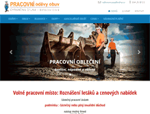 Tablet Screenshot of pracovni-odevy-obuv.cz